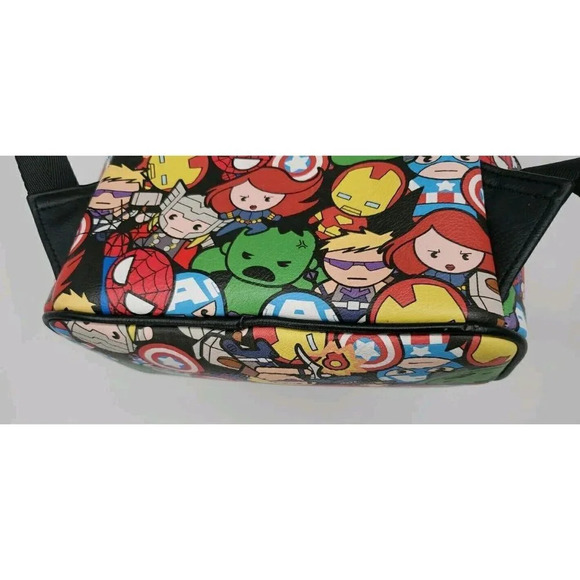 Loungefly OG Marvel Chibi Avengers Mini Backpack Black Widow Captain America EUC - Picture 12 of 16